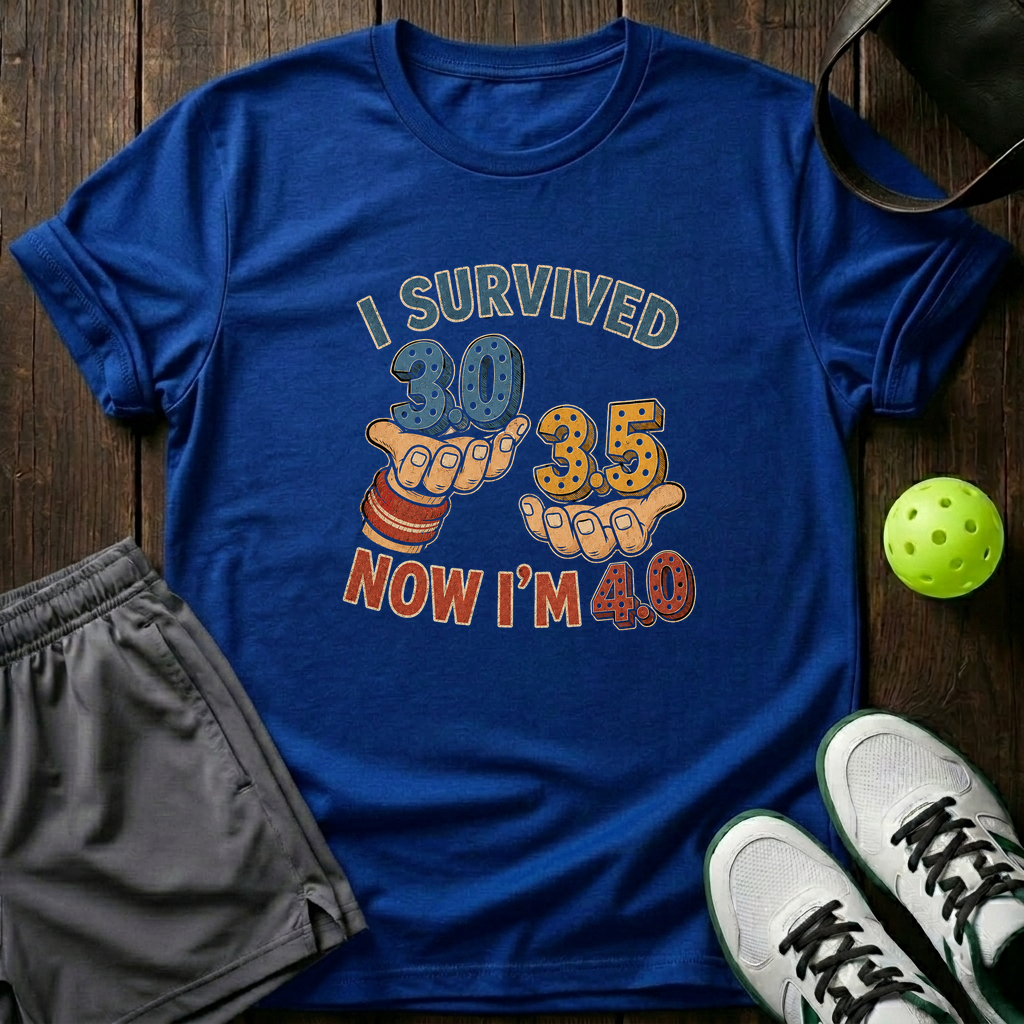 I Survived 3 0 3 5 T-Shirt — Royal
