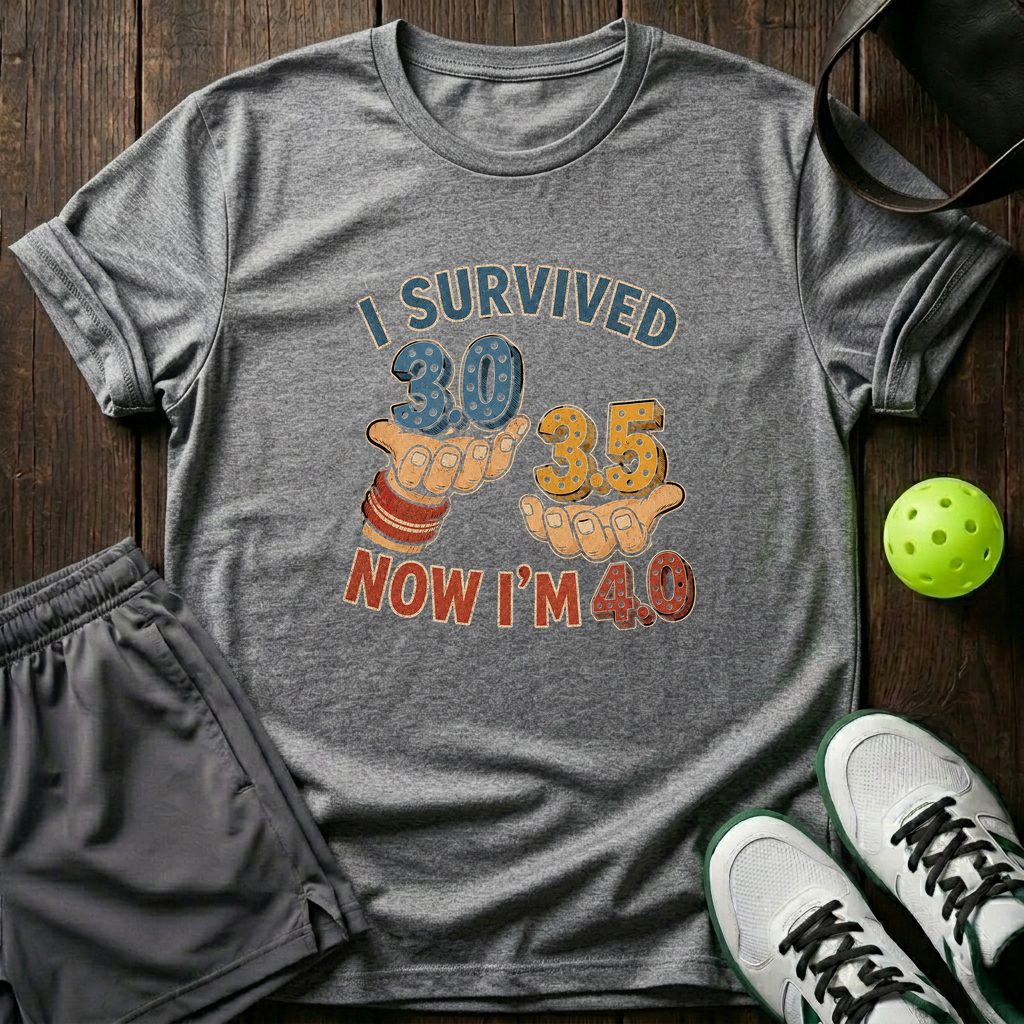 I Survived 3 0 3 5 T-Shirt — Sport Grey