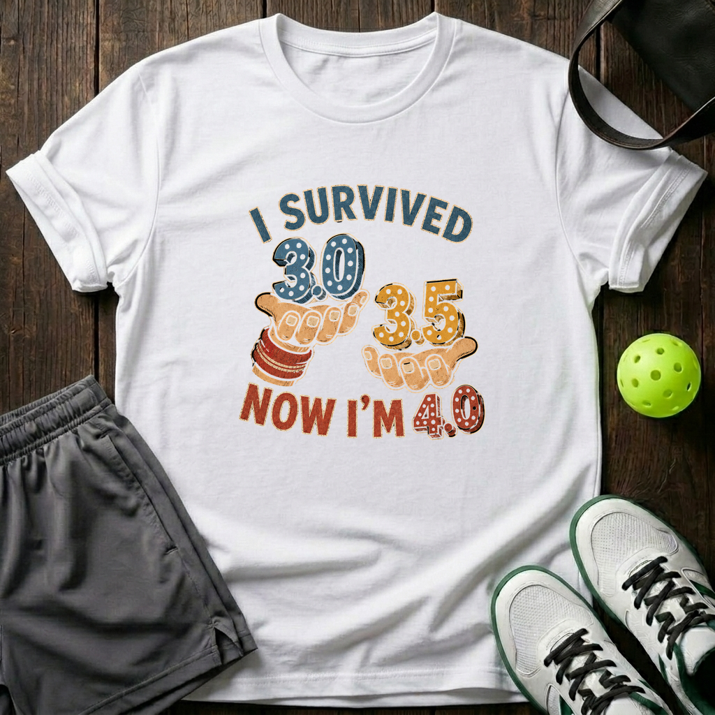 I Survived 3 0 3 5 T-Shirt — White