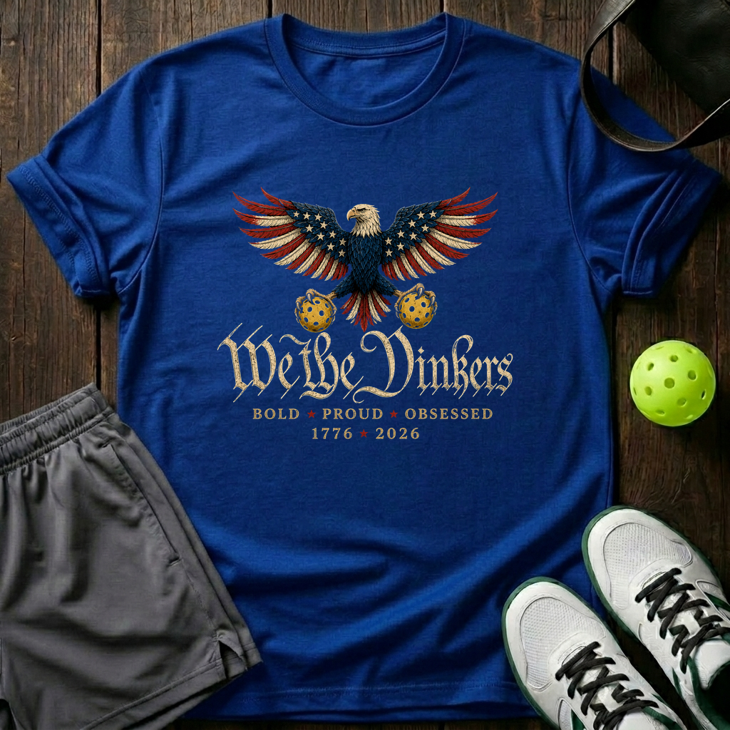 We The Dinkers Bold Proud Obsessed 1776 2026 T-Shirt — Royal