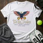 We The Dinkers Bold Proud Obsessed 1776 2026 T-Shirt — White