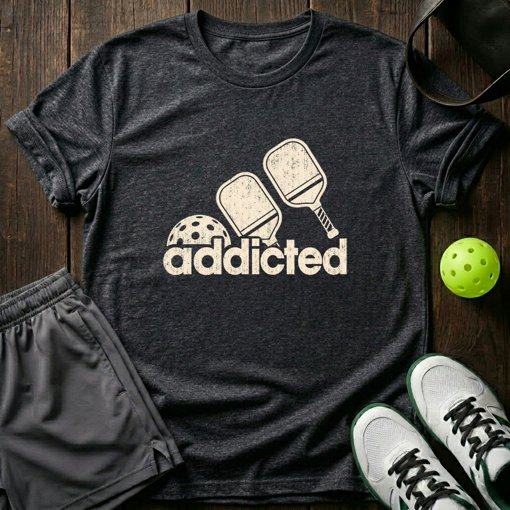 Addicted T-Shirt — Dark Heather