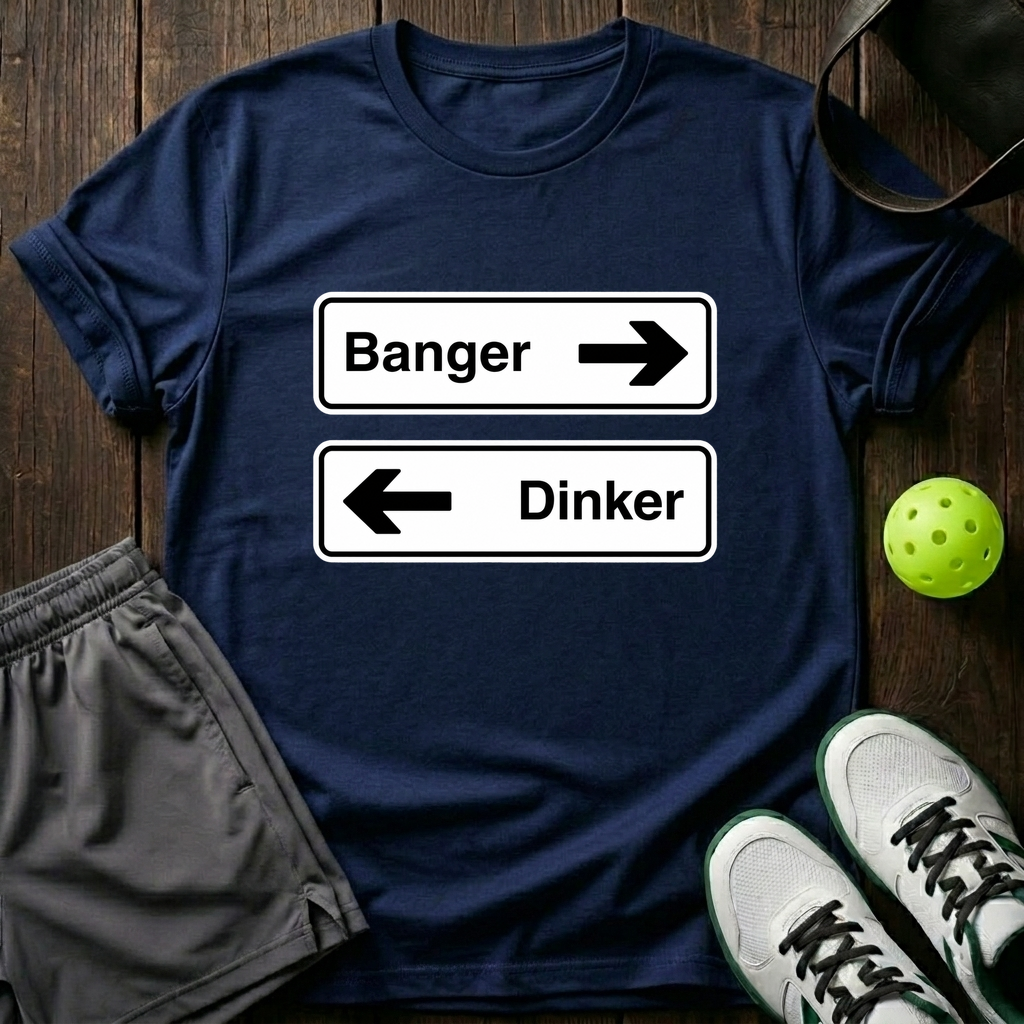 Banger Dinker Directions T-Shirt — Navy