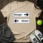 Banger Dinker Directions T-Shirt — Sand