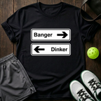 Banger Dinker Directions T-Shirt — Black