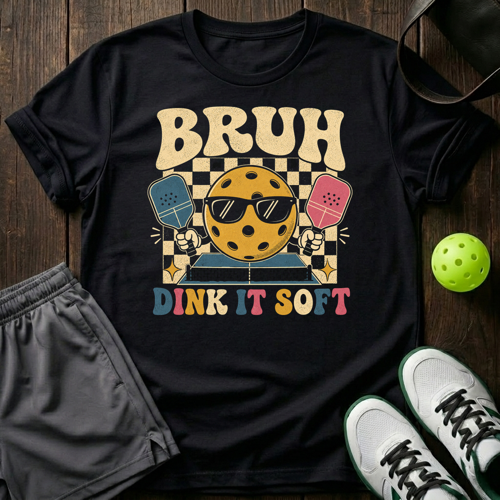 Bruh Dink It Soft T-Shirt — Black