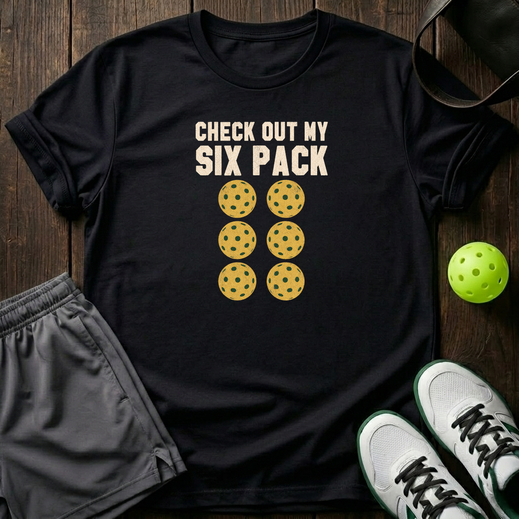 Check Out My Six Pack T-Shirt — Black