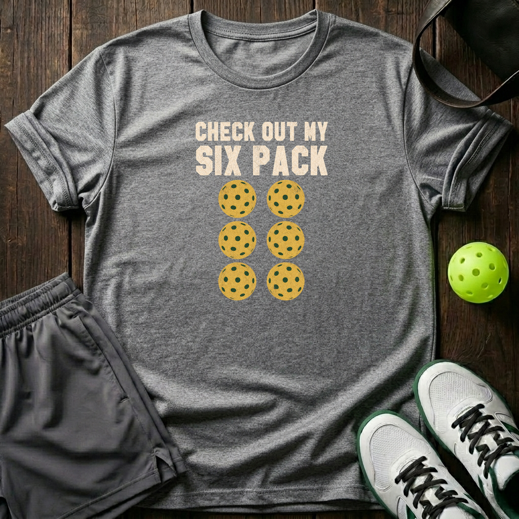 Check Out My Six Pack T-Shirt — Sport Grey