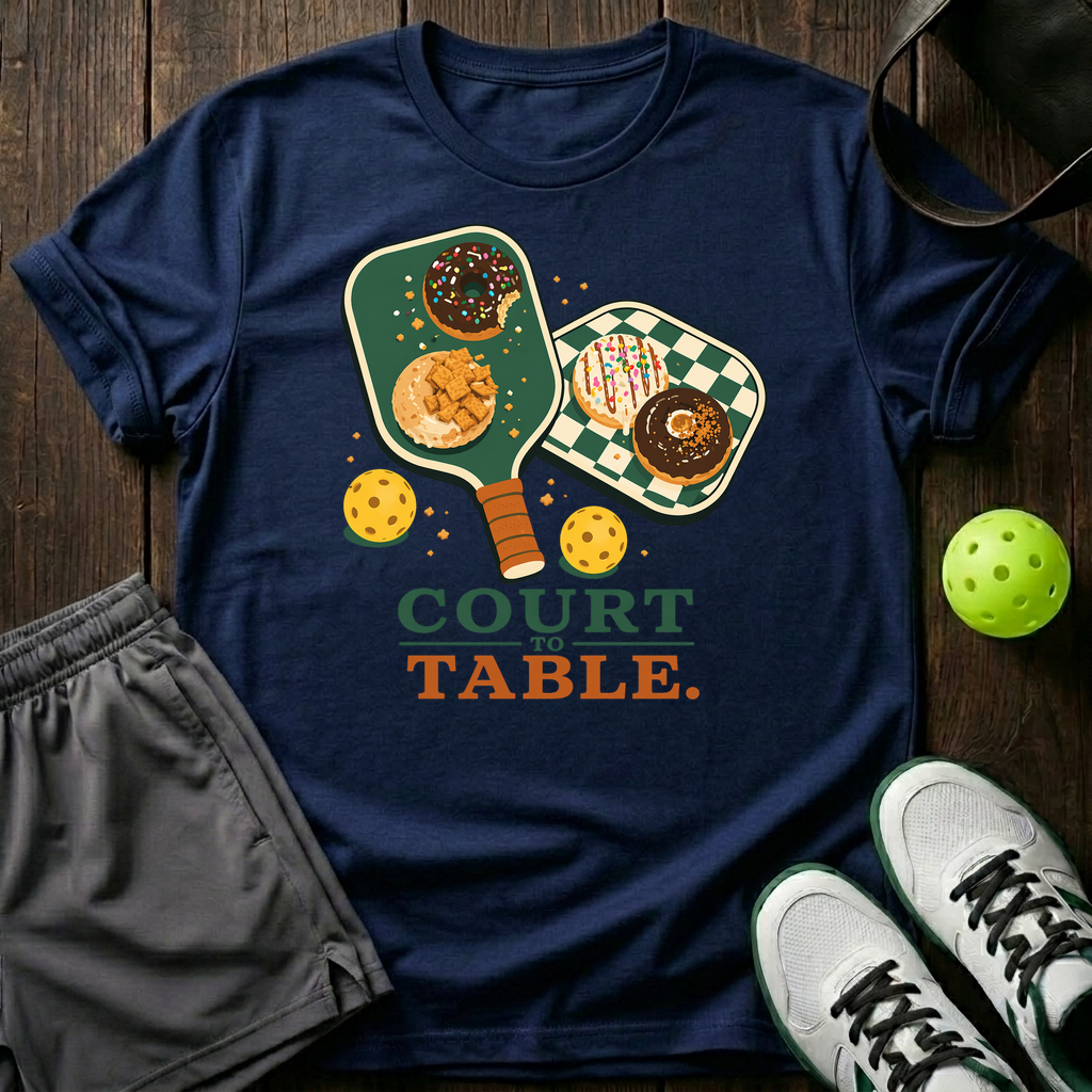 Court To Table T-Shirt — Navy