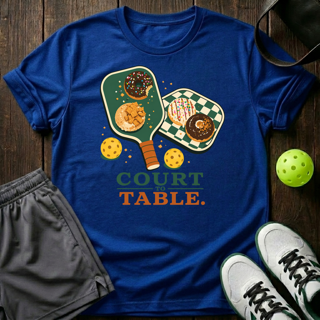 Court To Table T-Shirt — Royal