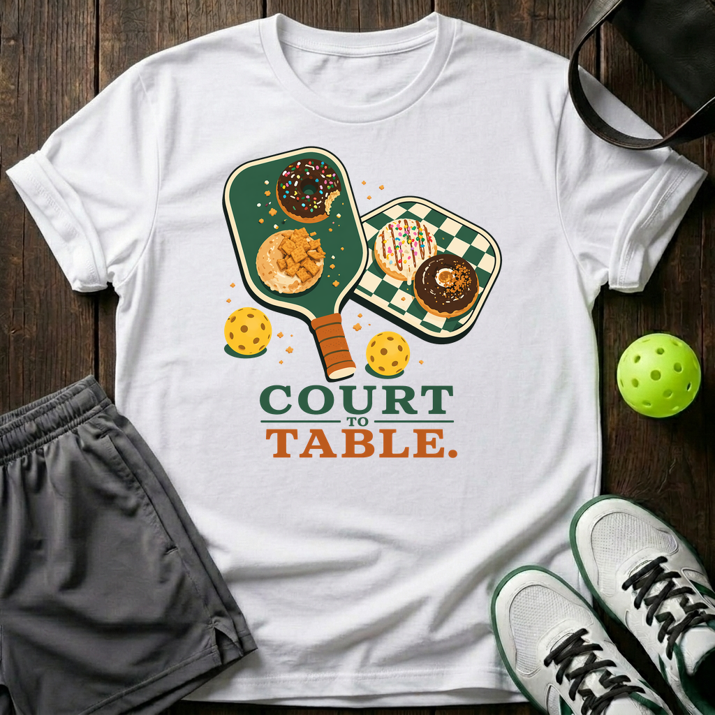 Court To Table T-Shirt — White