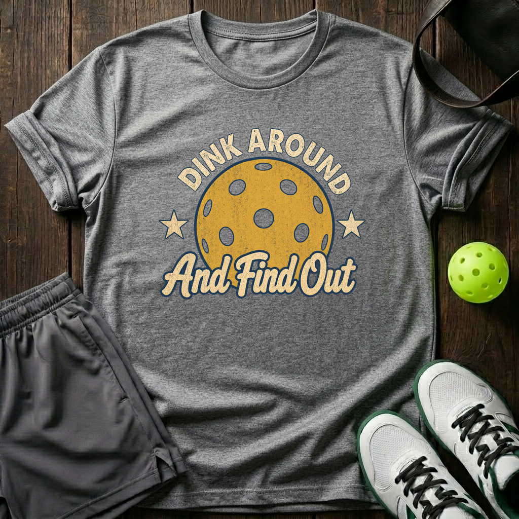Dink Around And Find Out T-Shirt — Sport Grey