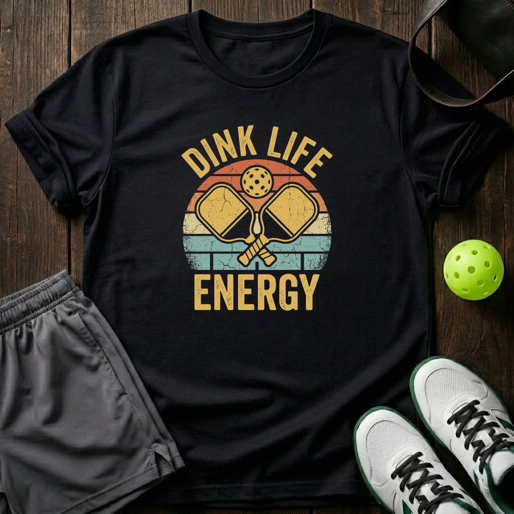 Dink Life Energy T-Shirt — Black