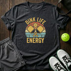 Dink Life Energy T-Shirt — Dark Heather