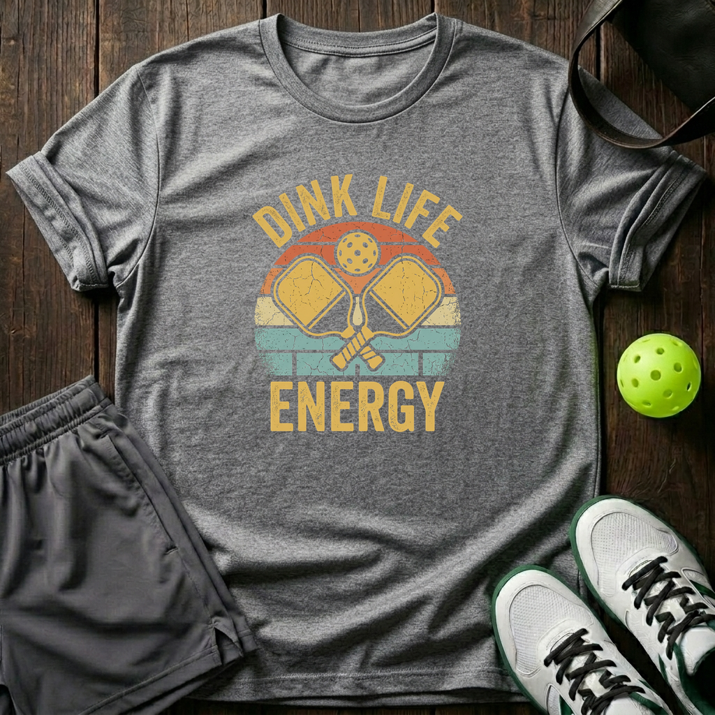 Dink Life Energy T-Shirt — Sport Grey
