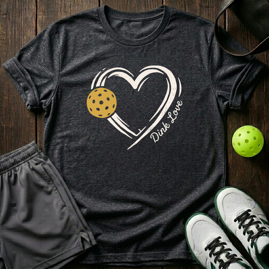 Dink Love T-Shirt — Dark Heather