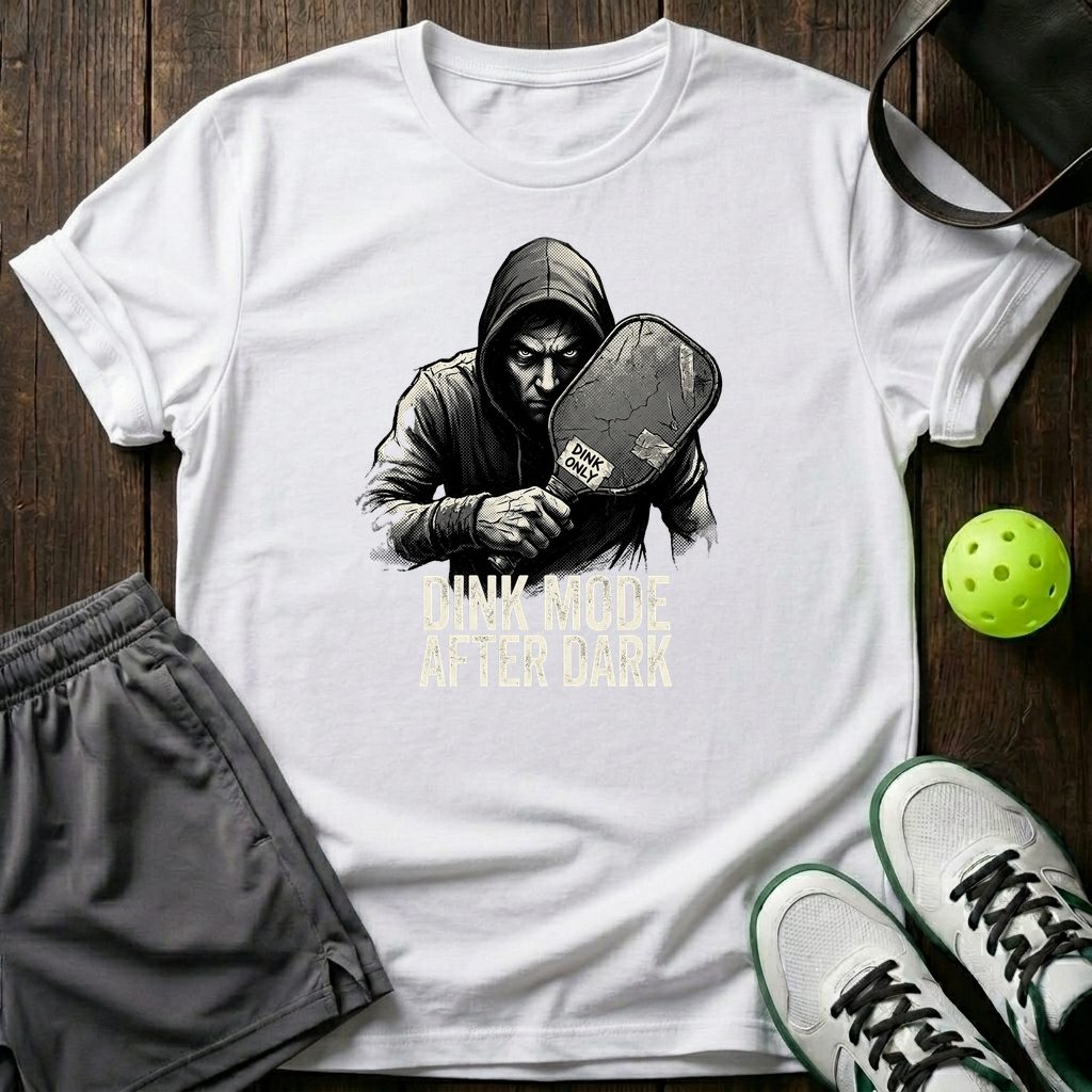 Dink Mode After Dark T-Shirt — White