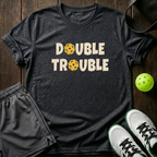 Double Trouble T-Shirt — Dark Heather