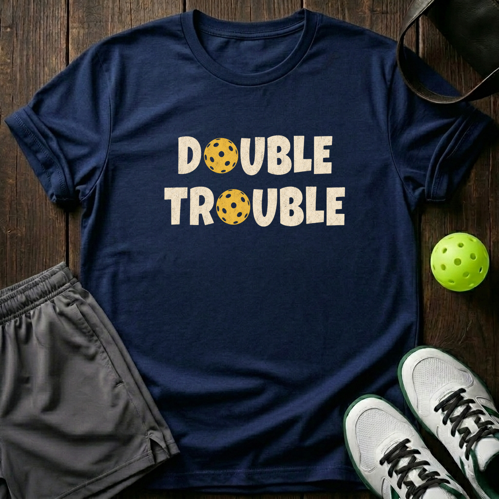 Double Trouble T-Shirt — Navy