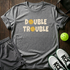 Double Trouble T-Shirt — Sport Grey