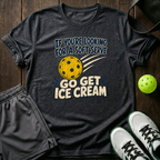 Go Get Ice Cream Pickleball T-Shirt — Dark Heather