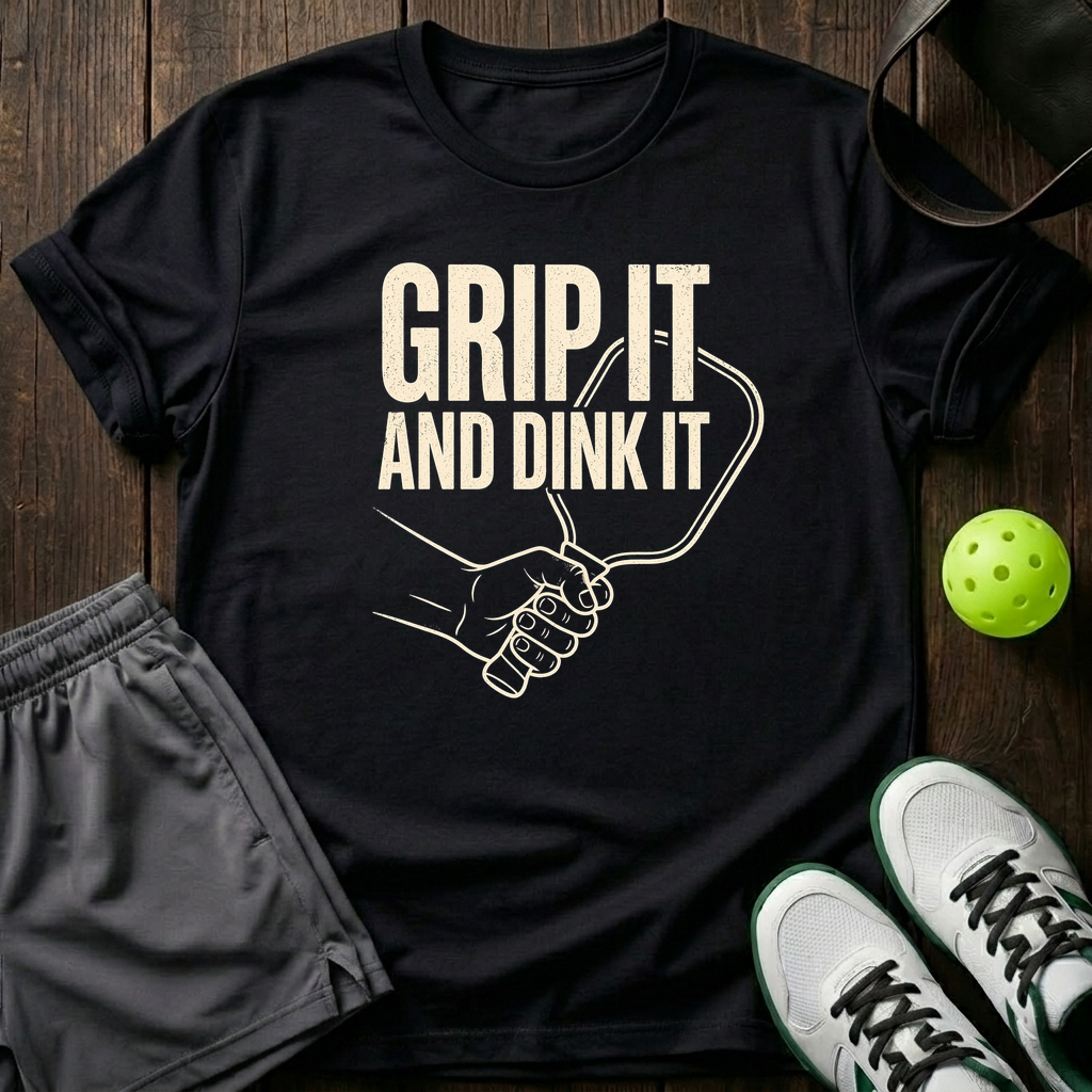 Grip It And Dink It T-Shirt — Black
