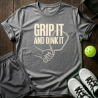 Grip It And Dink It T-Shirt — Sport Grey