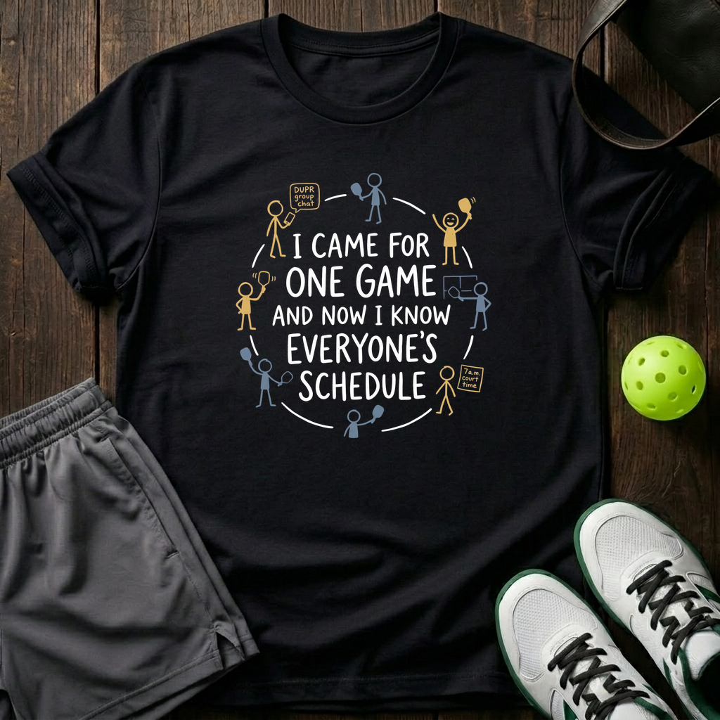 I Came For One Game T-Shirt — Black