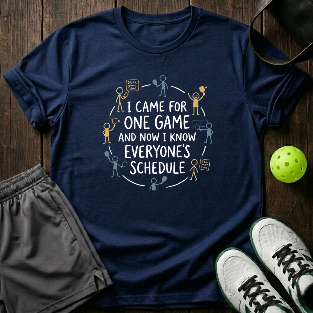 I Came For One Game T-Shirt — Navy