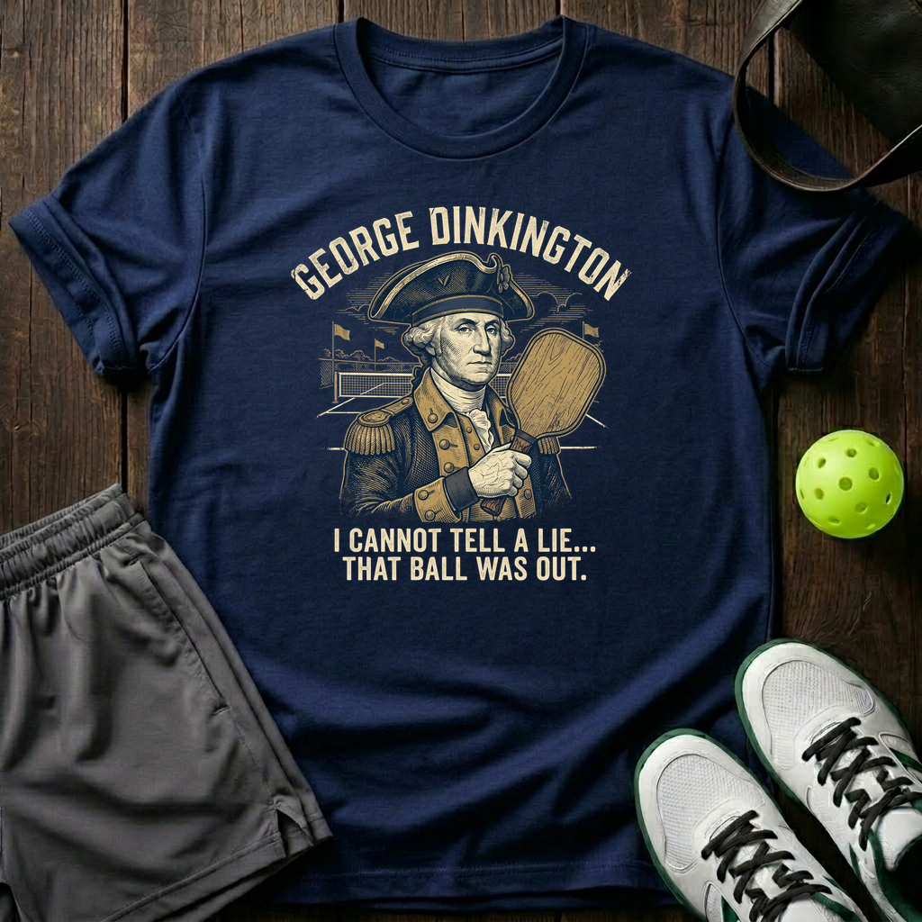 I Cannot Tell A Lie That Ball Was Out T-Shirt — Navy