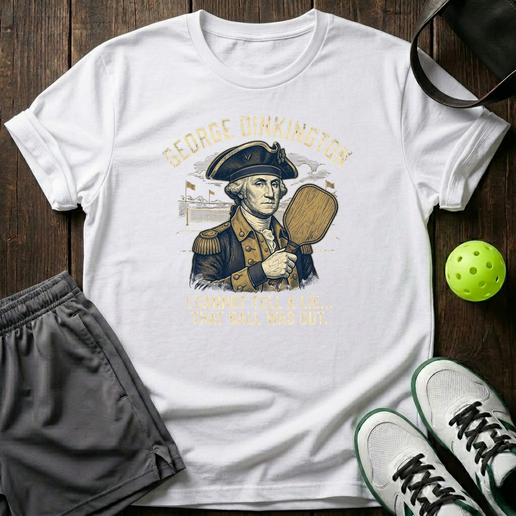 I Cannot Tell A Lie That Ball Was Out T-Shirt — White