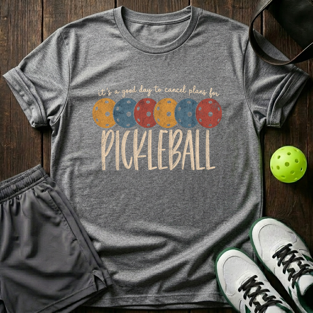 It's A Good Day For Pickleball T-Shirt — Sport Grey