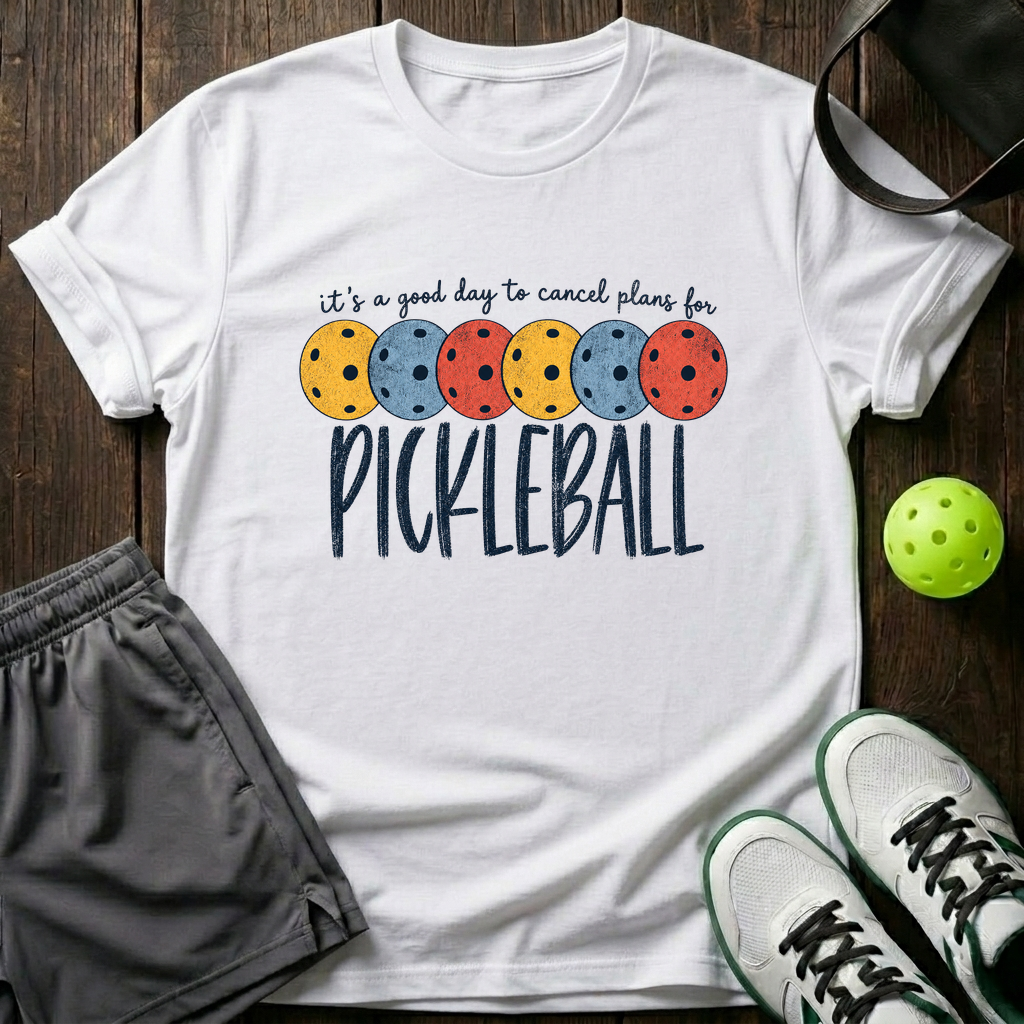 It's A Good Day For Pickleball T-Shirt — White