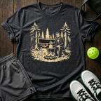 Kitchen Funny Pickleball T-Shirt — Dark Heather