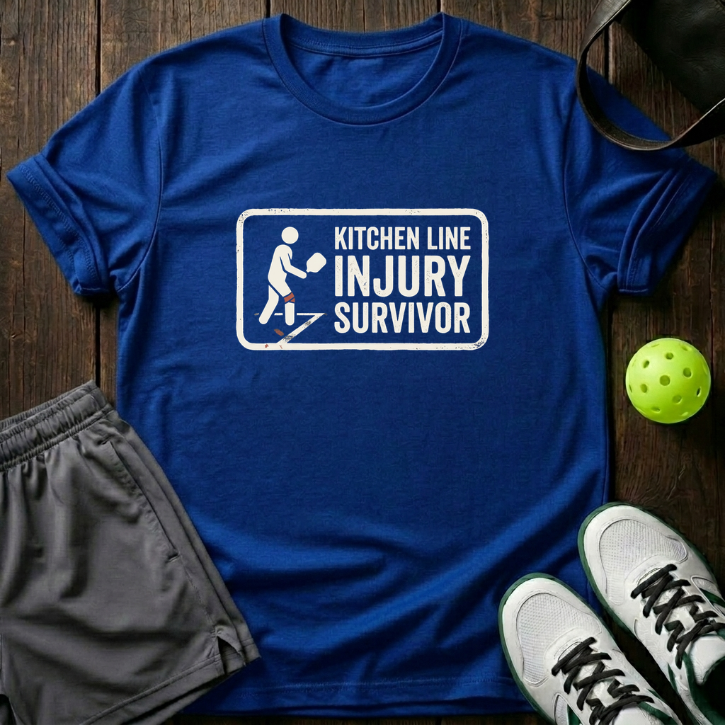 Kitchen Line Injury Survivor T-Shirt — Royal