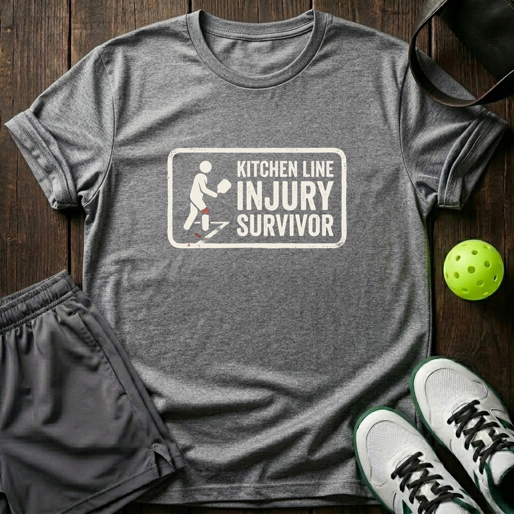 Kitchen Line Injury Survivor T-Shirt — Sport Grey
