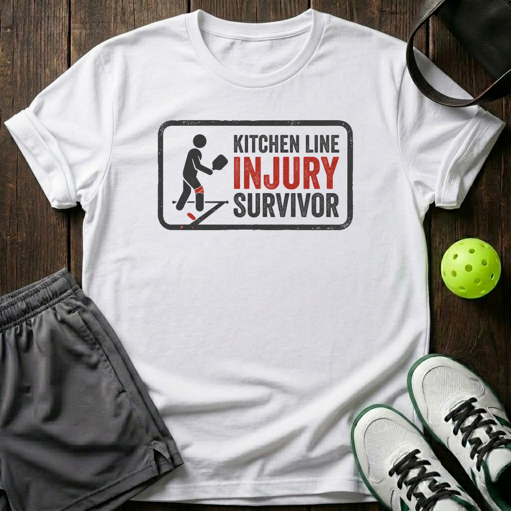 Kitchen Line Injury Survivor T-Shirt — White