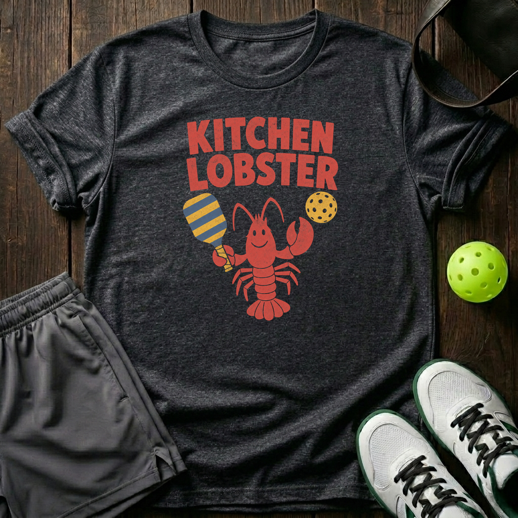 Kitchen Lobster T-Shirt — Dark Heather