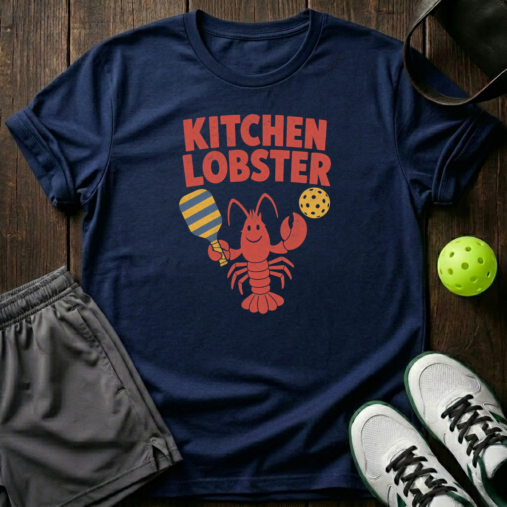 Kitchen Lobster T-Shirt — Navy