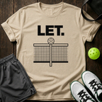 Let Pickleball Net T-Shirt — Sand