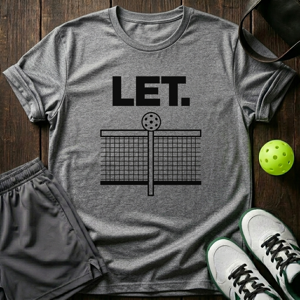 Let Pickleball Net T-Shirt — Sport Grey