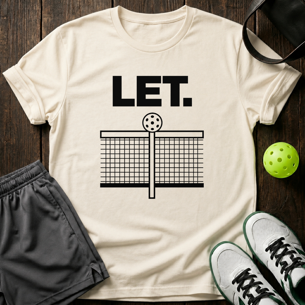 Let Pickleball Net T-Shirt — Natural