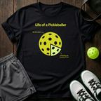 Life Of A Pickleballer T-Shirt — Black