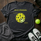 Life Of A Pickleballer T-Shirt — Dark Heather