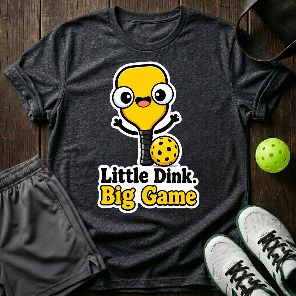 Little Dink Big Game T-Shirt — Dark Heather