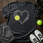 My Heart Dinks First T-Shirt — Dark Heather
