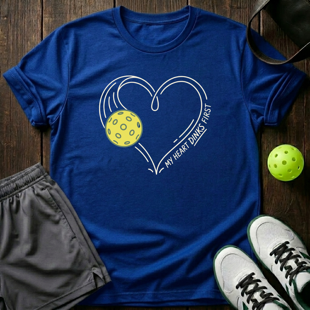 My Heart Dinks First T-Shirt — Royal