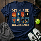 My Plans Pickleball Again T-Shirt — Navy