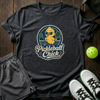Pickleball Chick Funny Pickleball T Shirt T-Shirt — Dark Heather