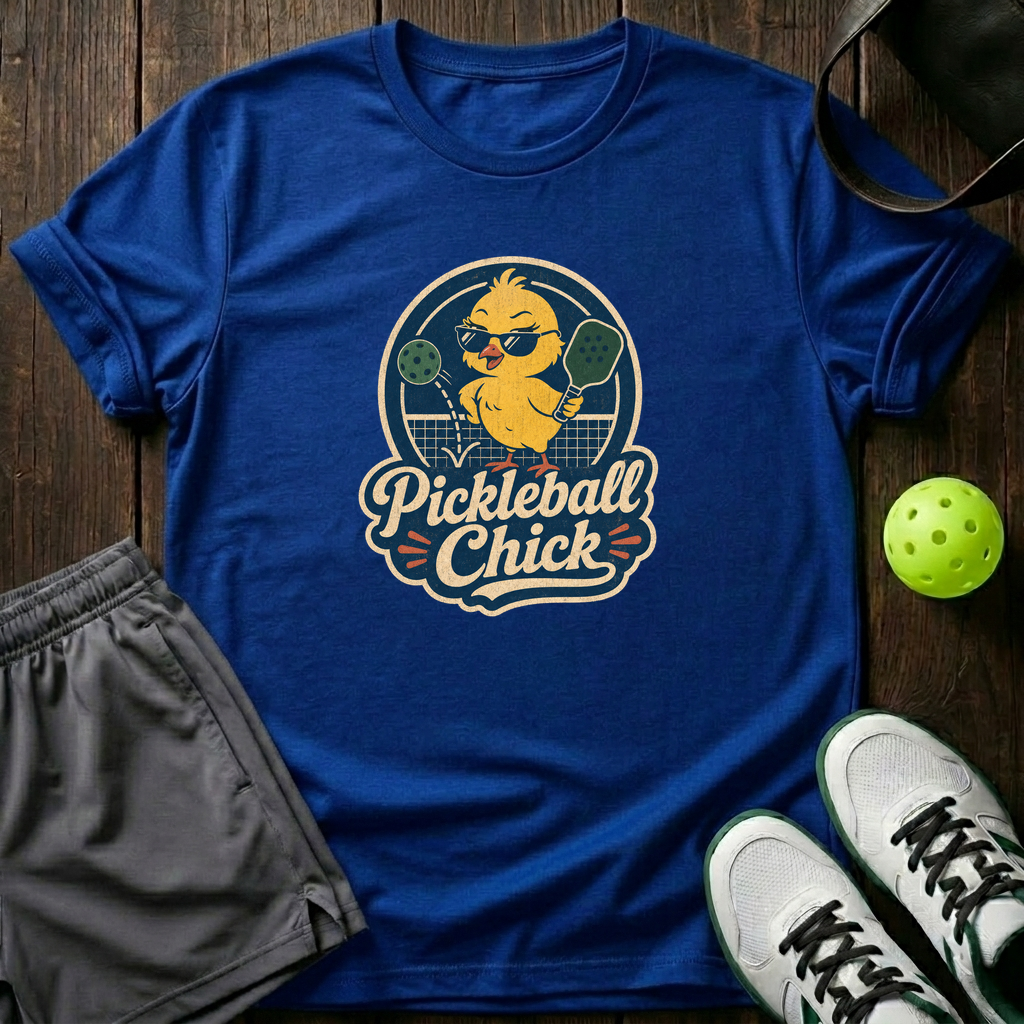 Pickleball Chick Funny Pickleball T Shirt T-Shirt — Royal